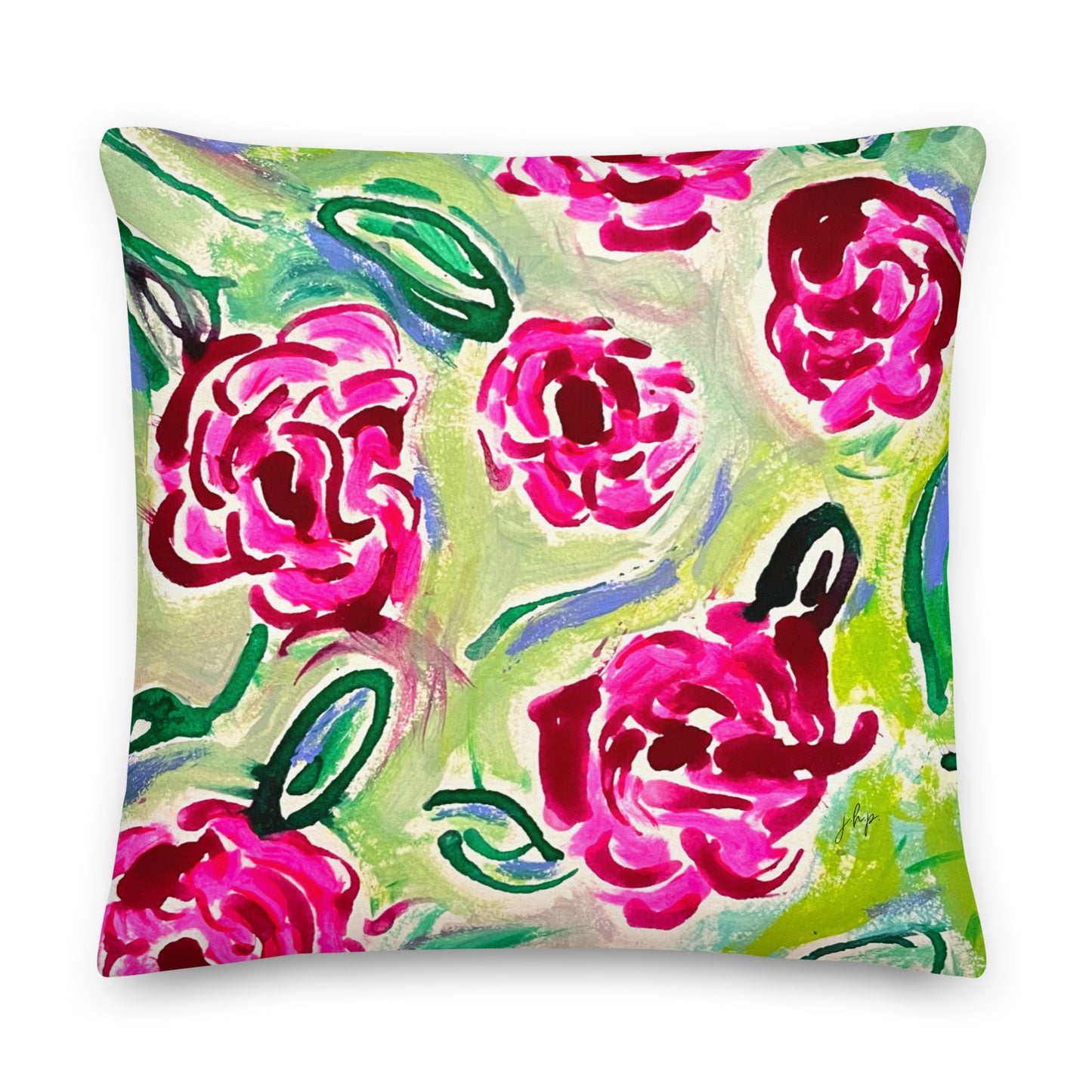 Daring to Bloom Throw Pillow