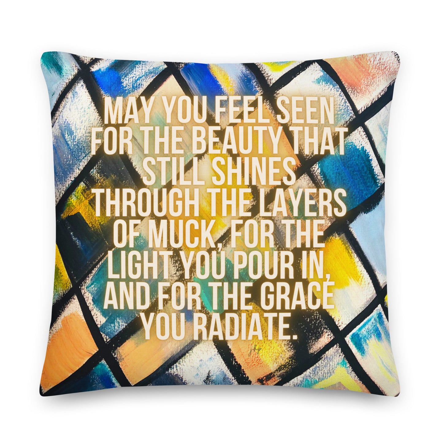 Stained Glass Throw Pillow