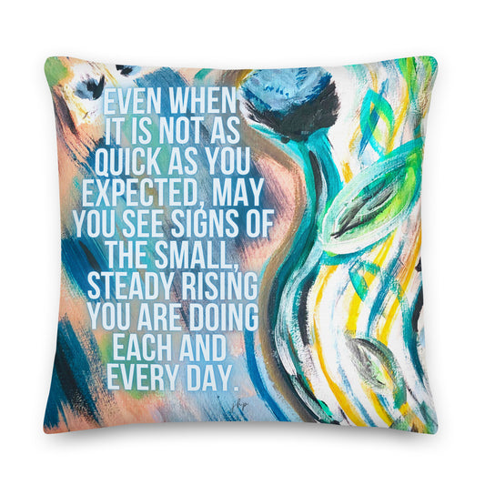 Graceful Growing Throw Pillow