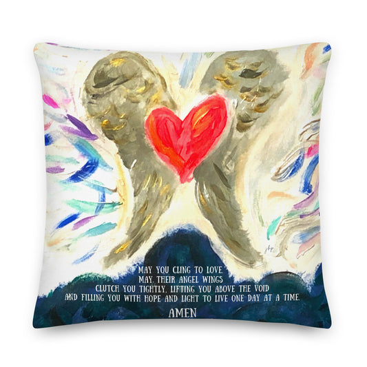 Angel Wings Throw Pillow
