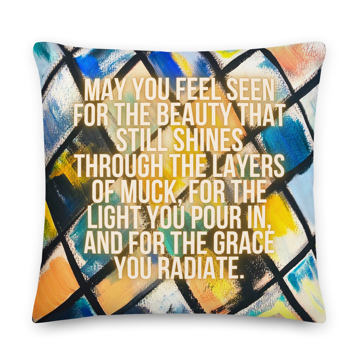 Stained Glass Throw Pillow