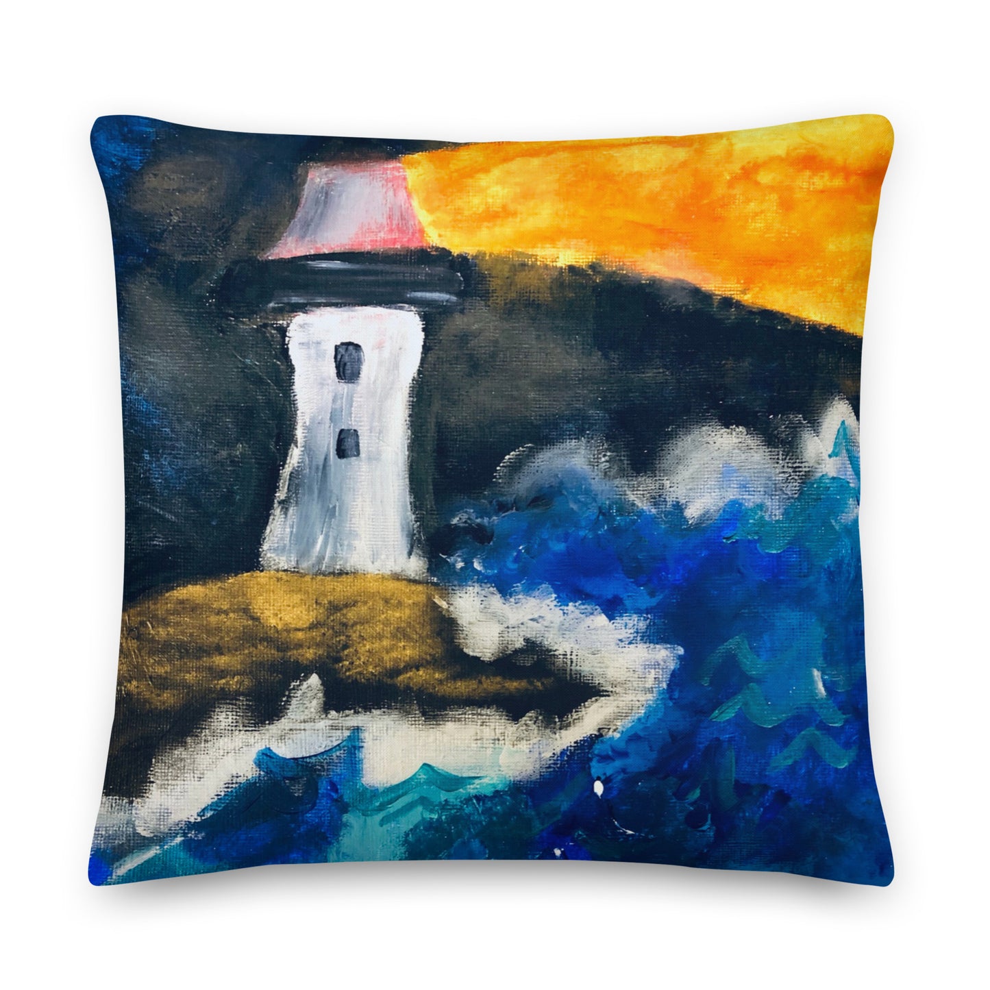 Lighthouse Throw Pillow
