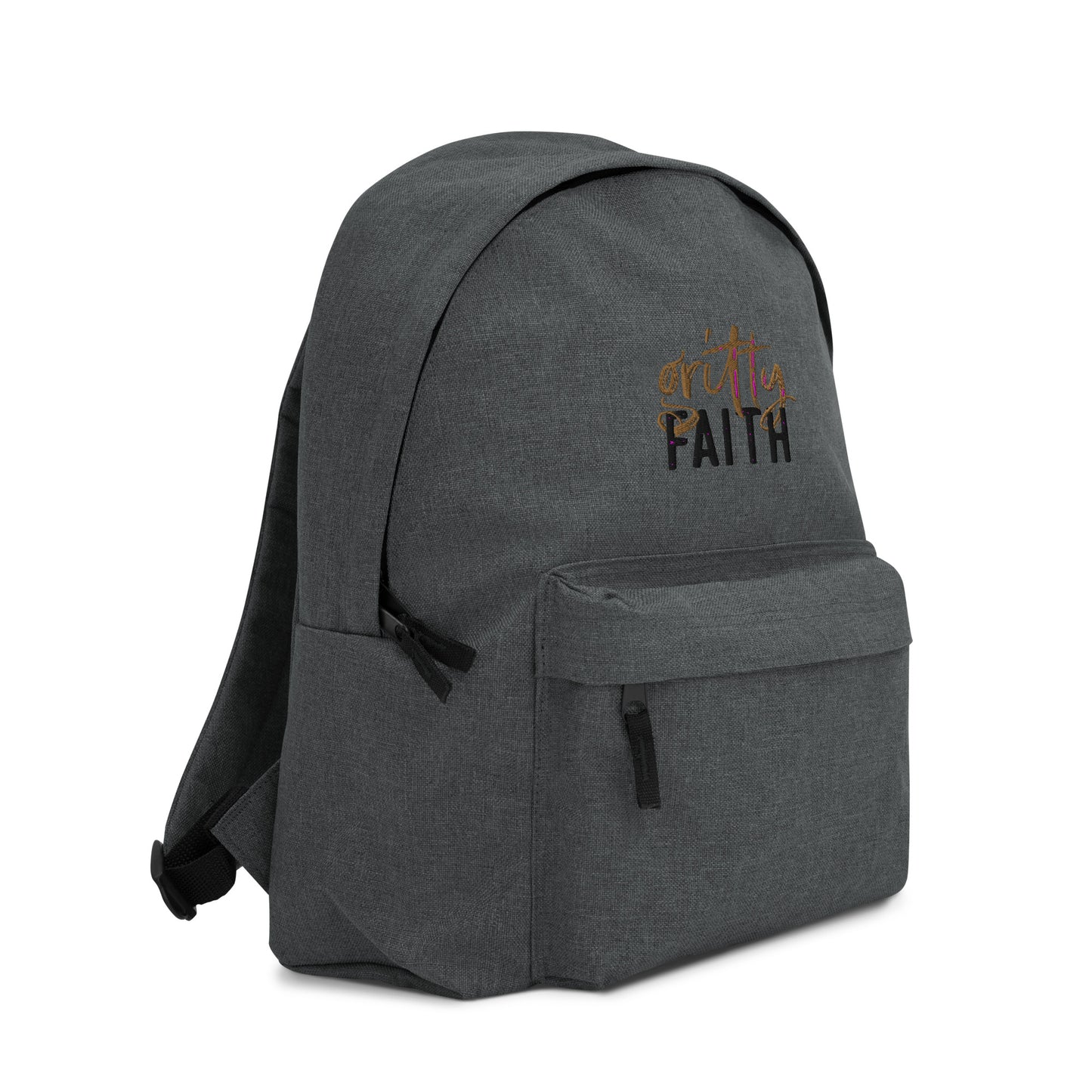 Gritty Faith Embroidered Backpack