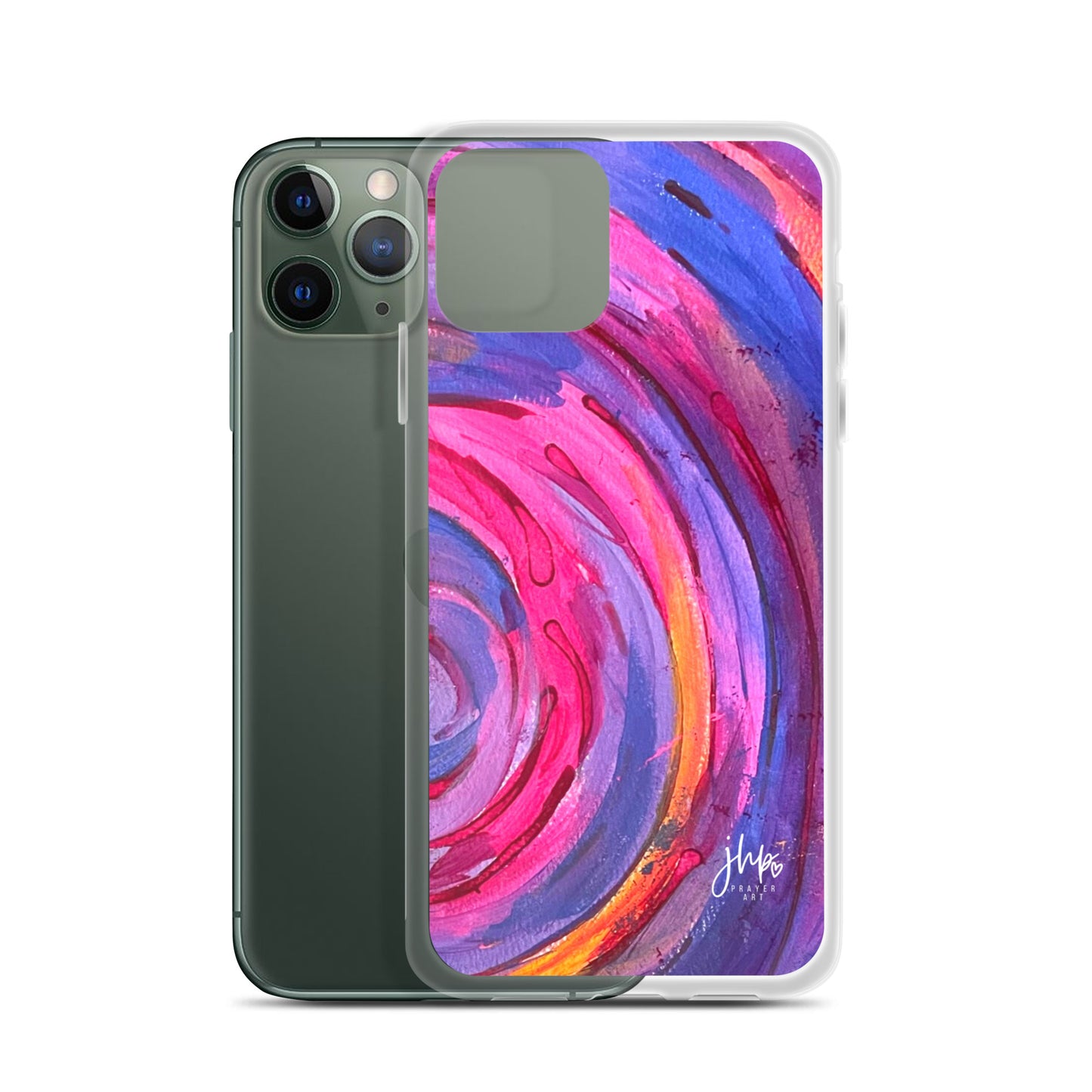 Purple Ripple iPhone Case
