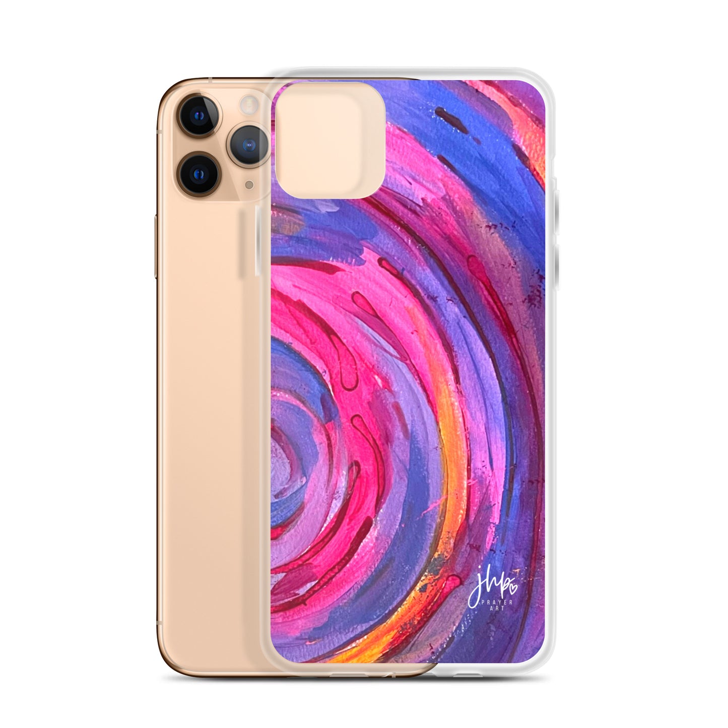 Purple Ripple iPhone Case