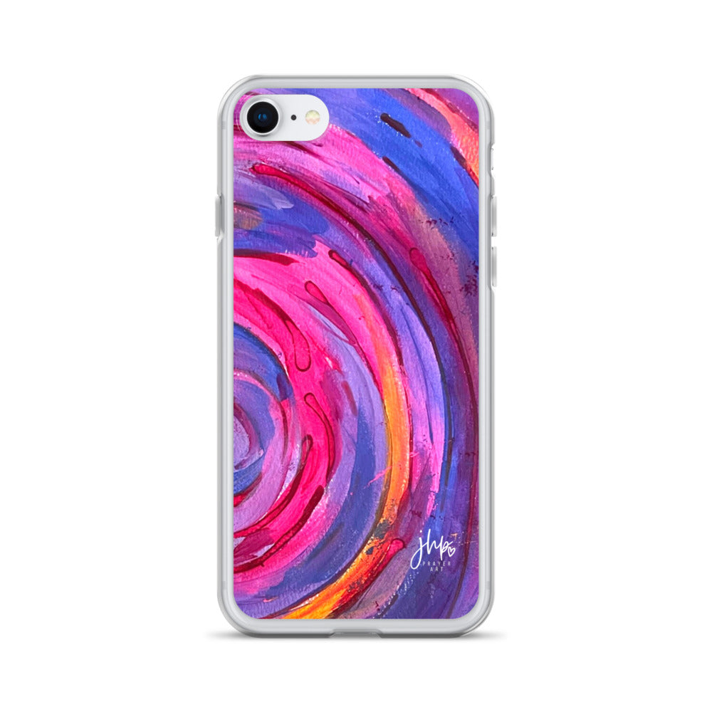 Purple Ripple iPhone Case