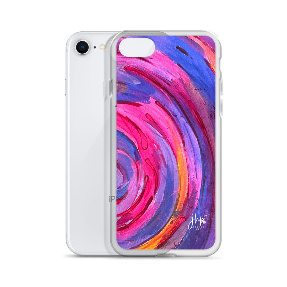 Purple Ripple iPhone Case