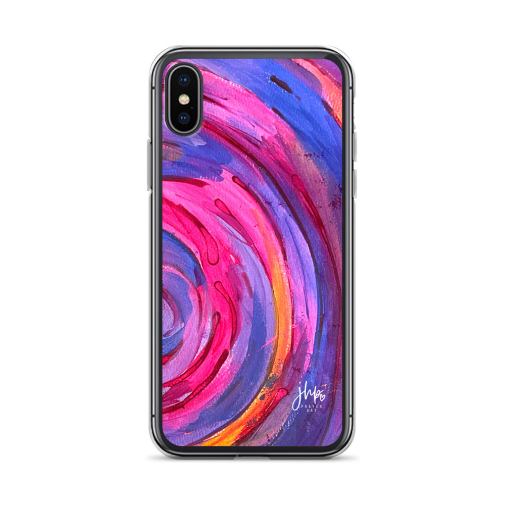 Purple Ripple iPhone Case