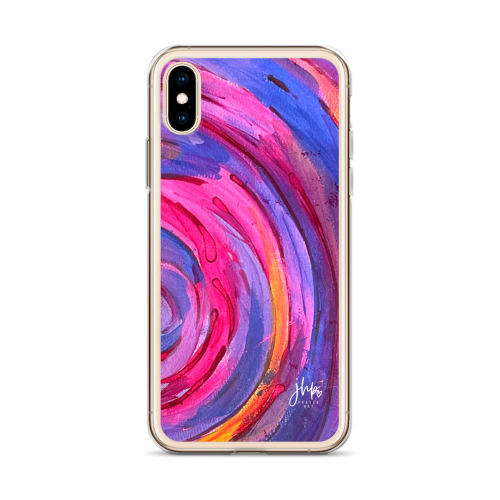 Purple Ripple iPhone Case