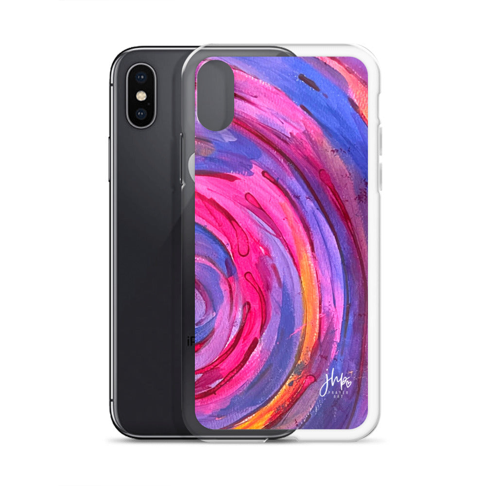 Purple Ripple iPhone Case