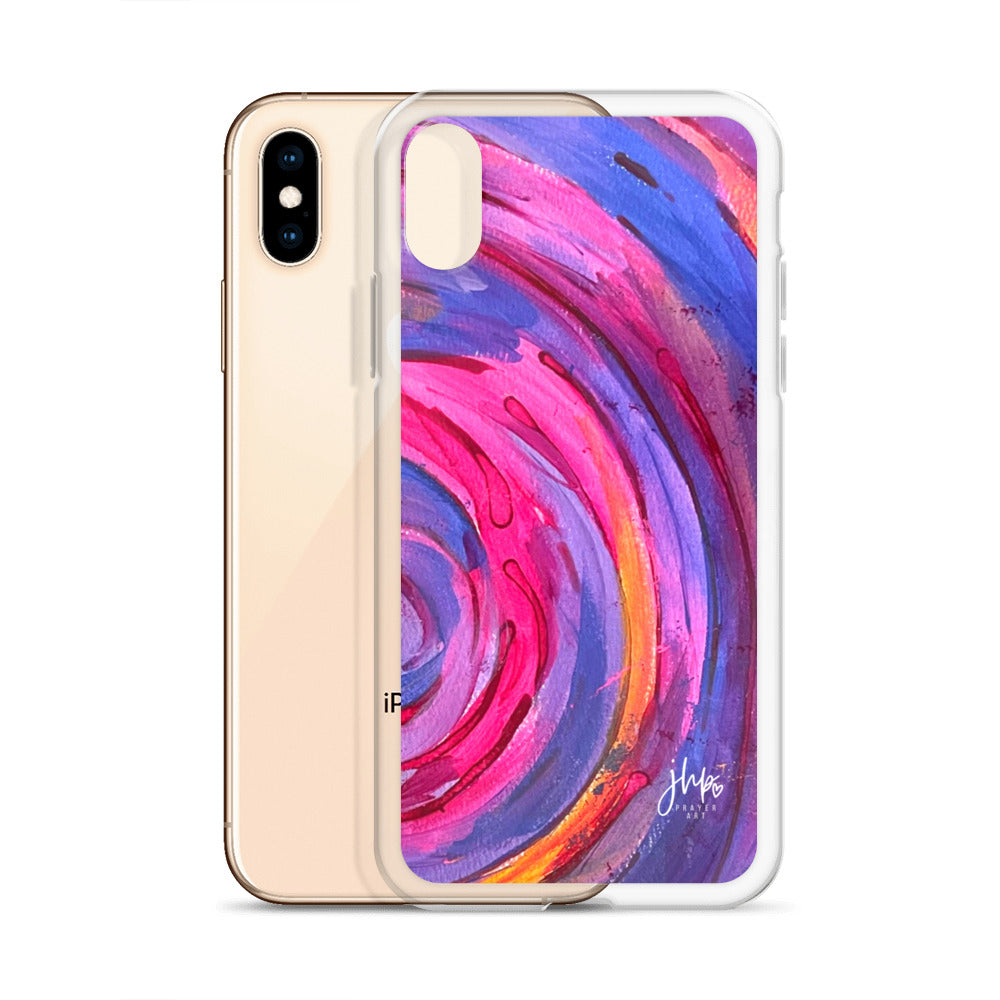 Purple Ripple iPhone Case