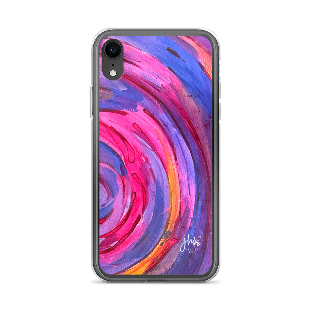 Purple Ripple iPhone Case