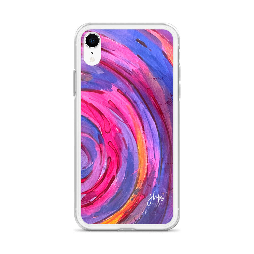 Purple Ripple iPhone Case