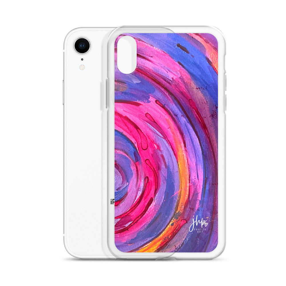 Purple Ripple iPhone Case