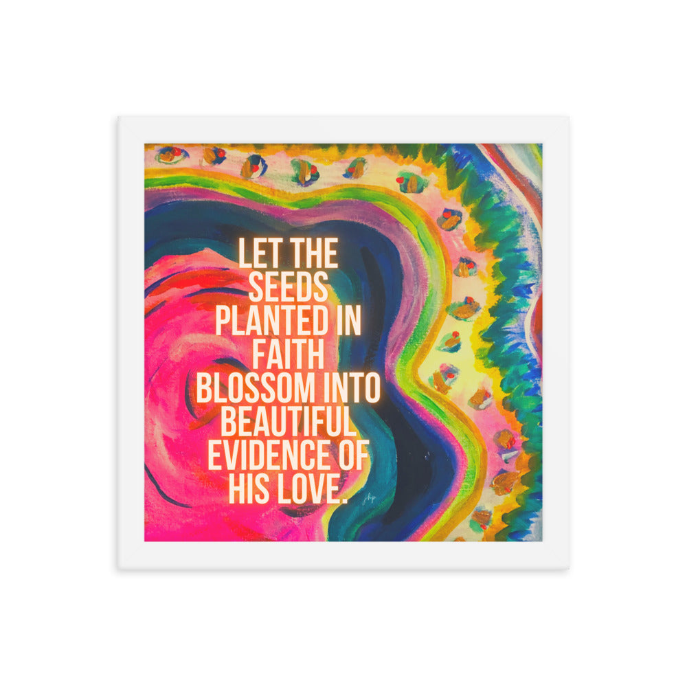 Planting Seeds Framed Print 12x12"