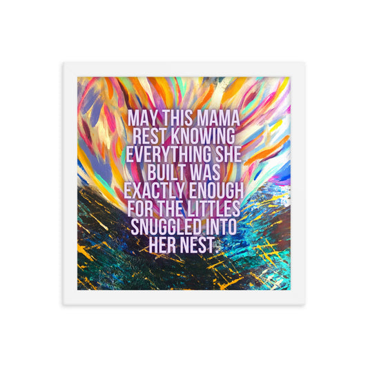 The Nest Framed Print 12x12"