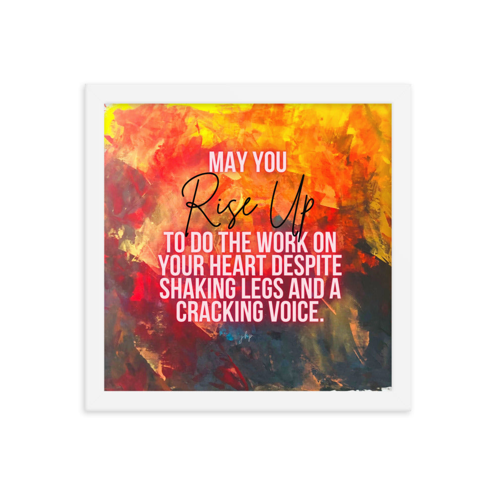 Rising Up Framed Print 12x12"