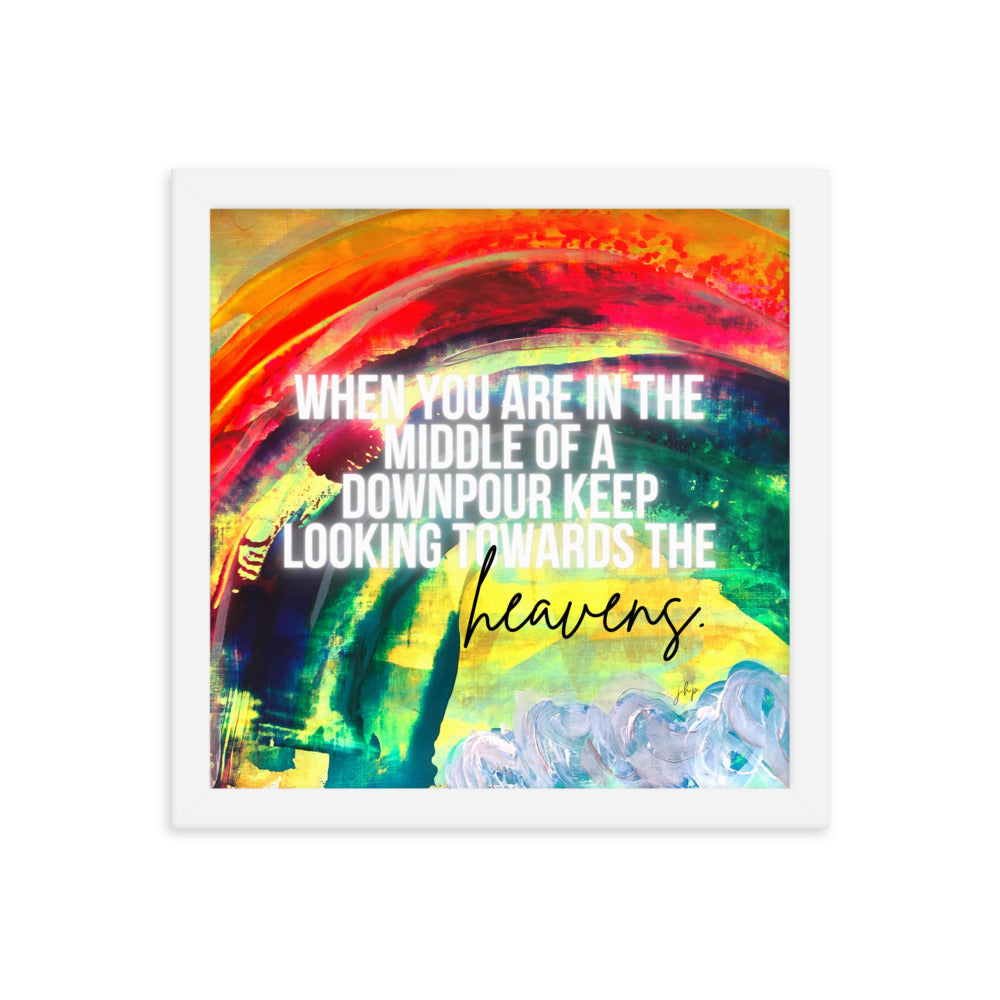 Over the Rainbow Framed Print 12x12"