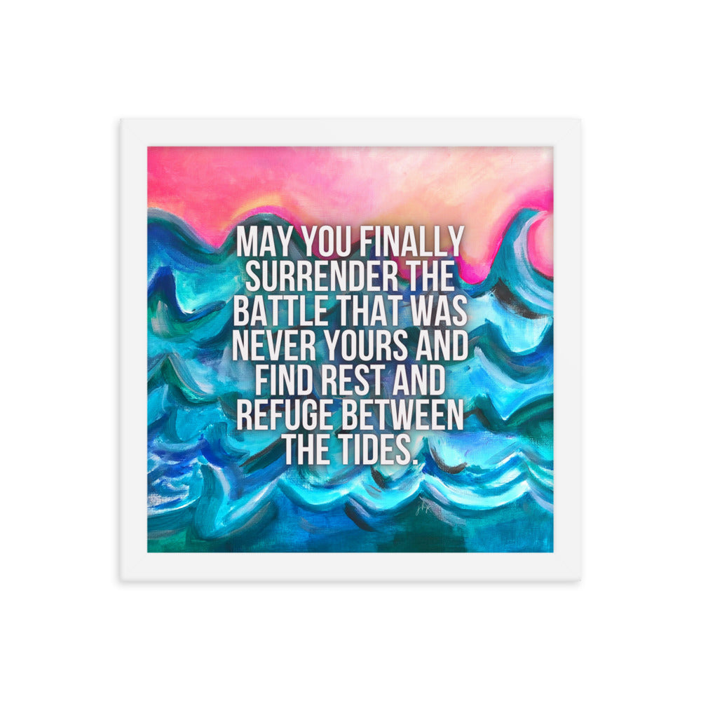 Anchored Framed Print 12x12"