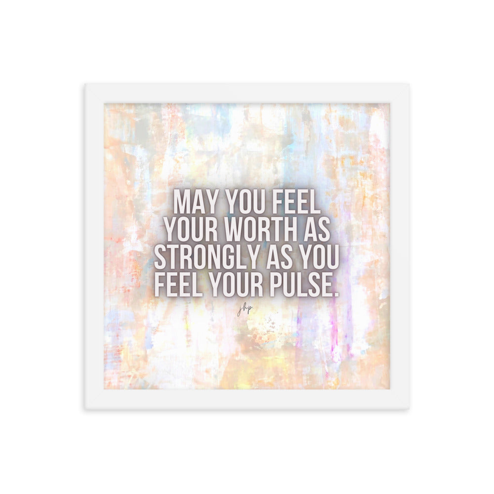 Invisible Framed Print 12x12"