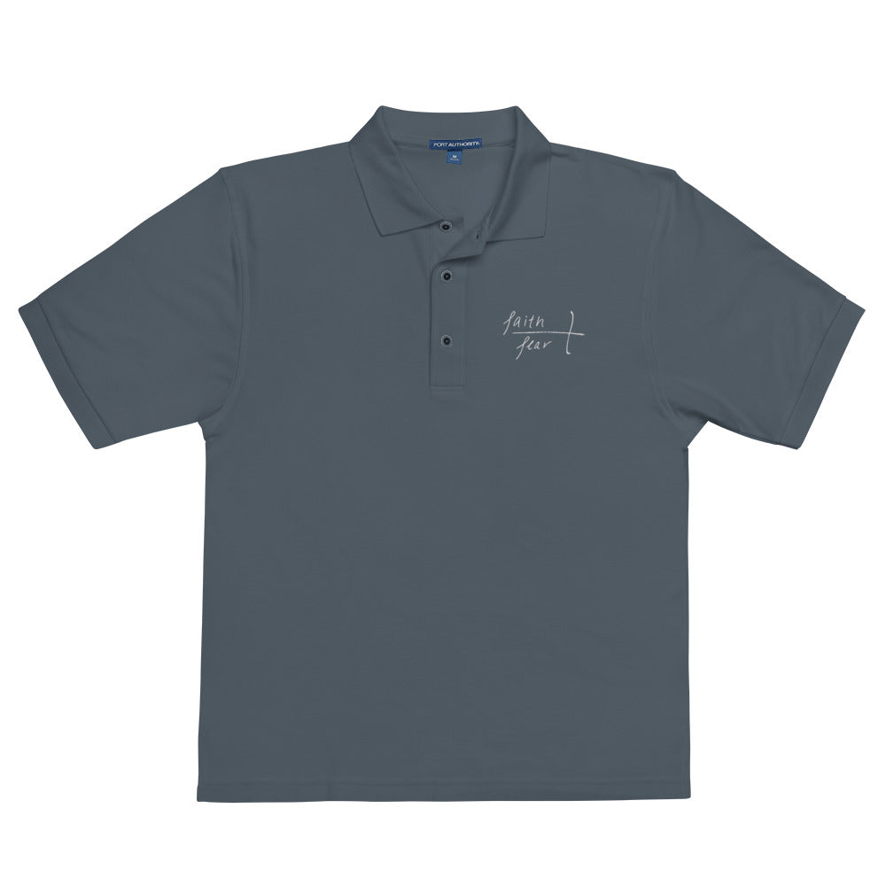 Faith Over Fear Men's Premium Polo