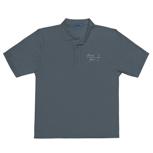 Faith Over Fear Men's Premium Polo