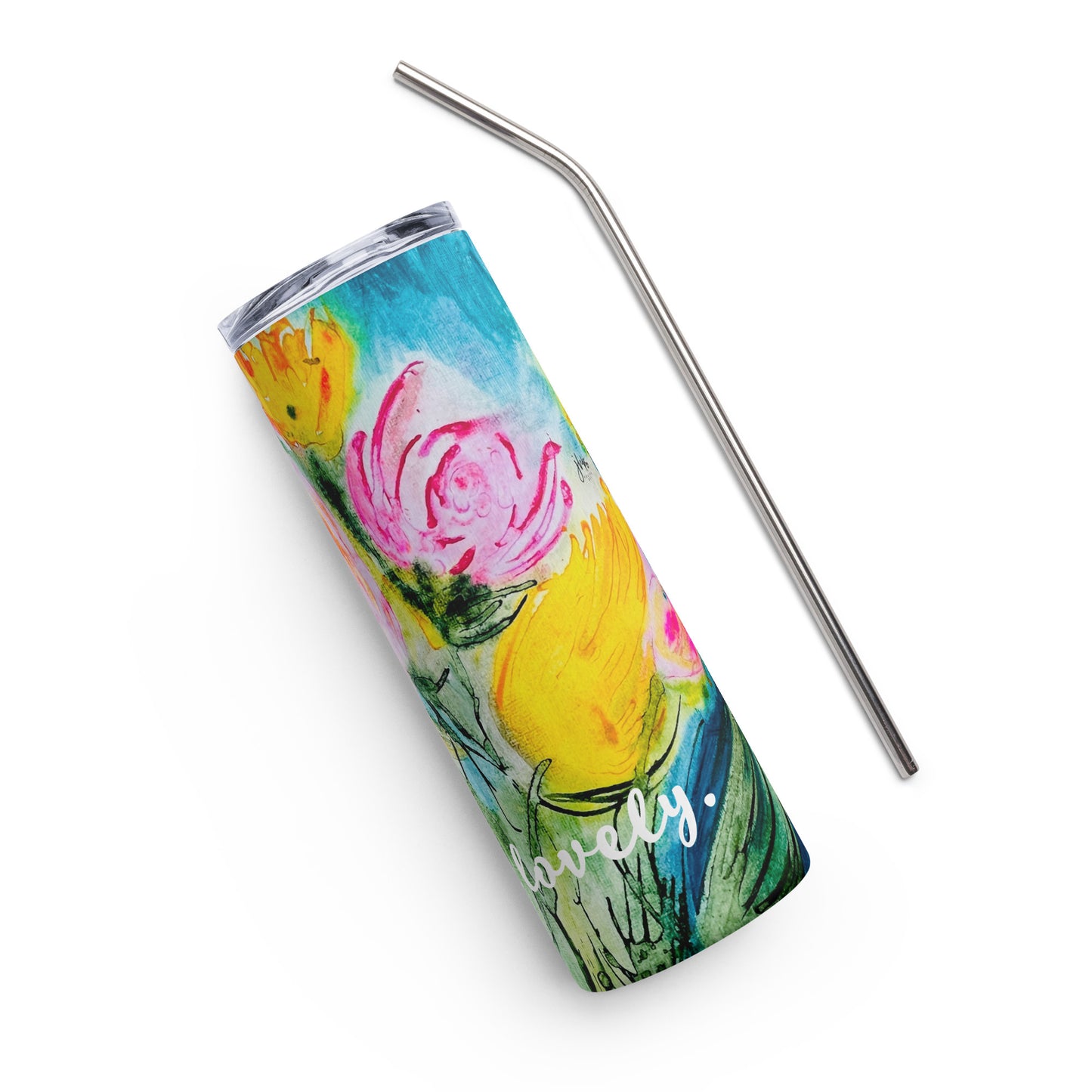 Lovely Stainless steel tumbler