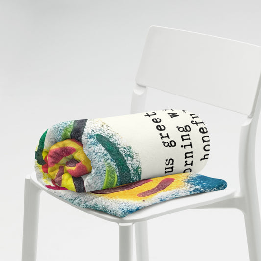 Morning Glory Throw Blanket