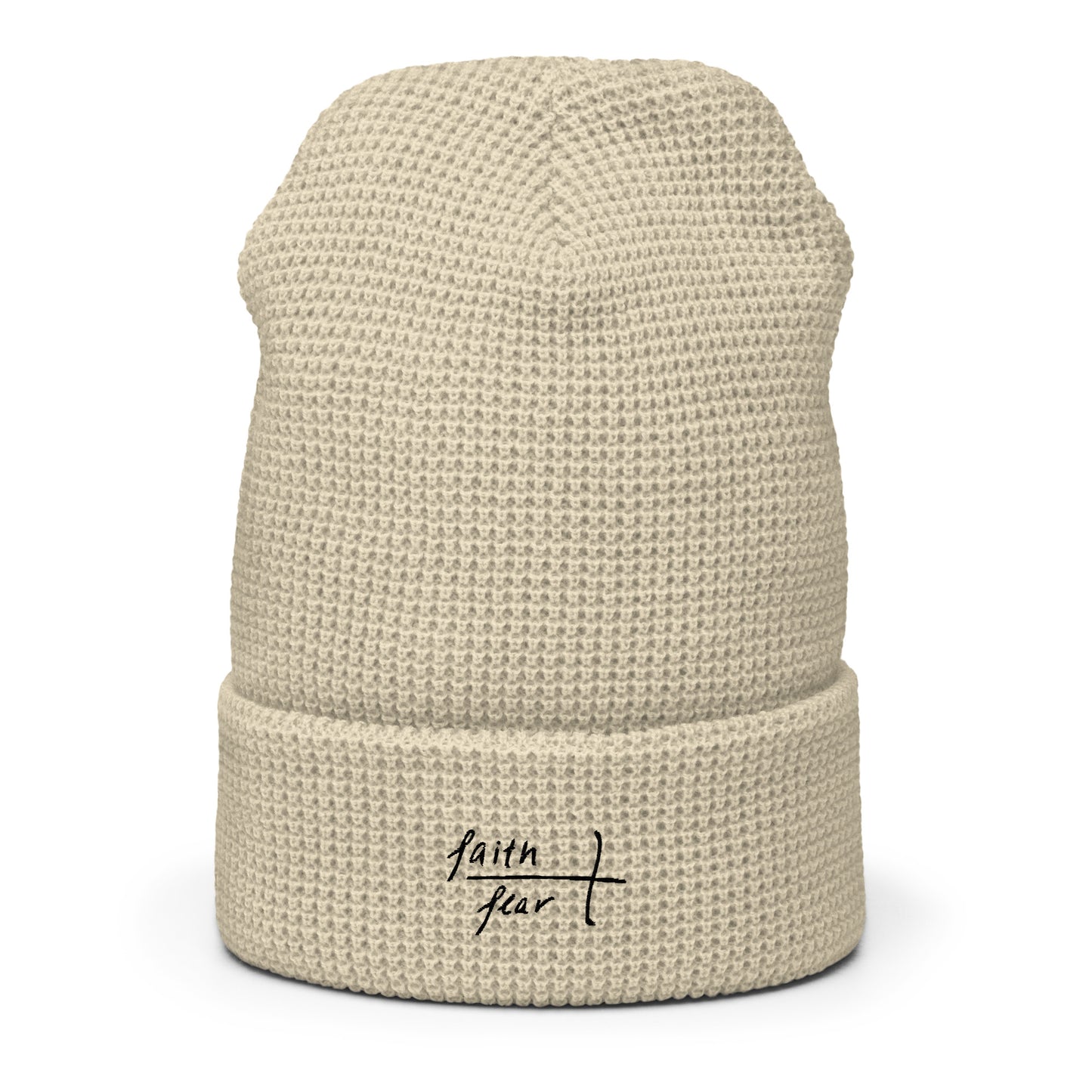 Faith Over Fear Waffle beanie