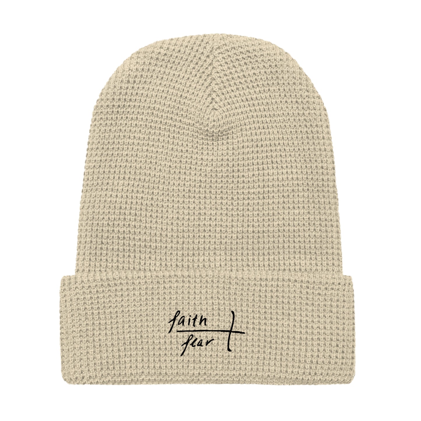 Faith Over Fear Waffle beanie