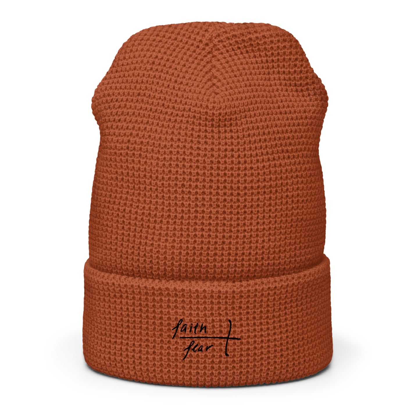 Faith Over Fear Waffle beanie