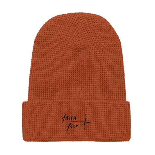 Faith Over Fear Waffle beanie