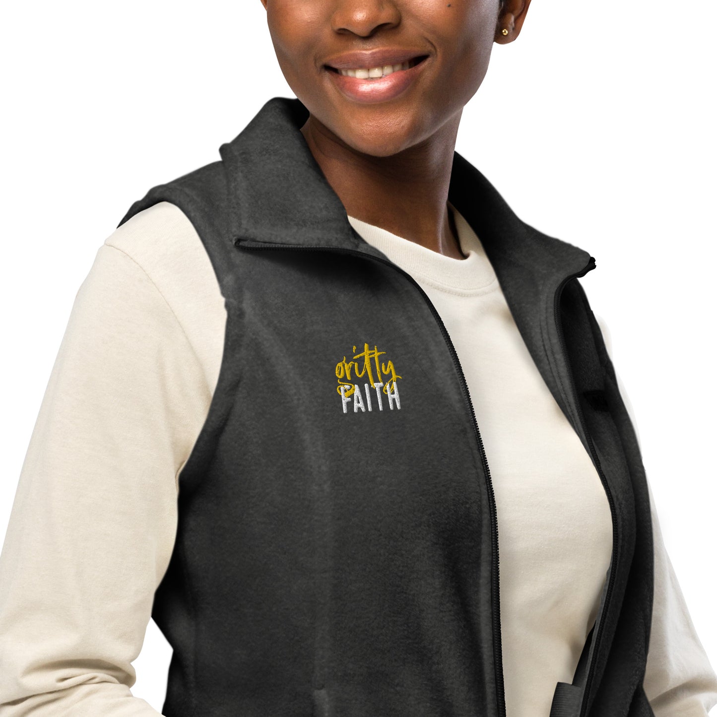 Gritty Faith Women’s Columbia fleece vest