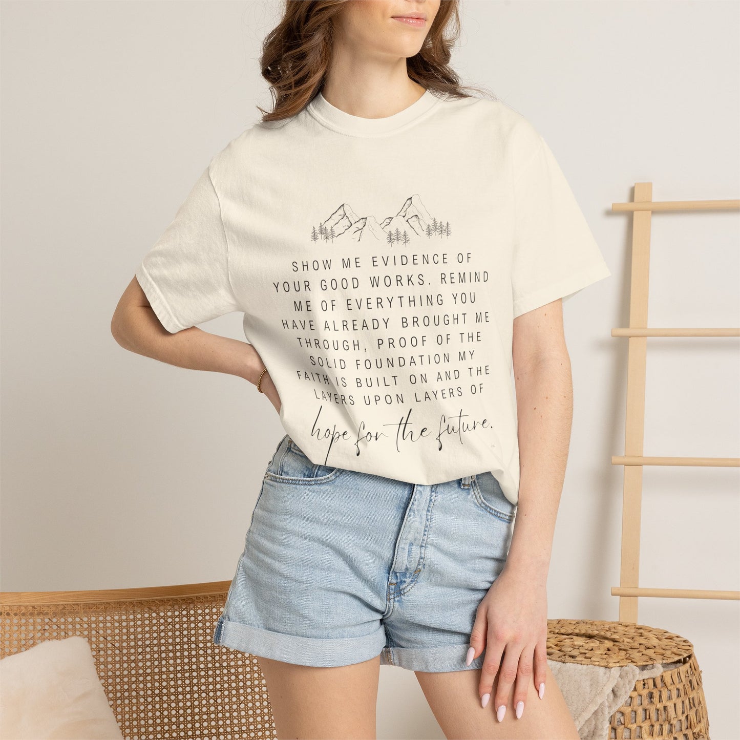 Faith Script T-Shirt — "Layers of Hope" Inspirational Christian Tee