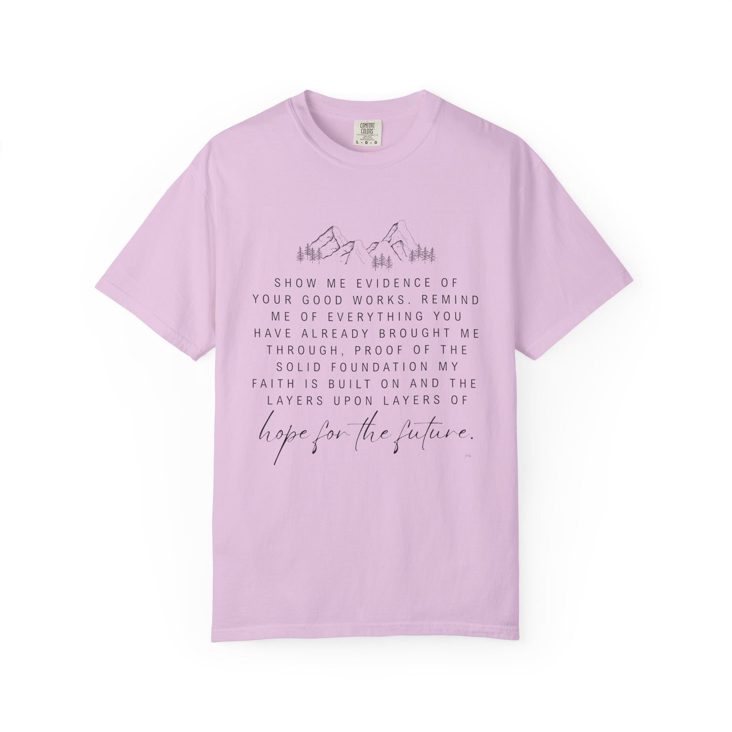 Faith Script T-Shirt — "Layers of Hope" Inspirational Christian Tee