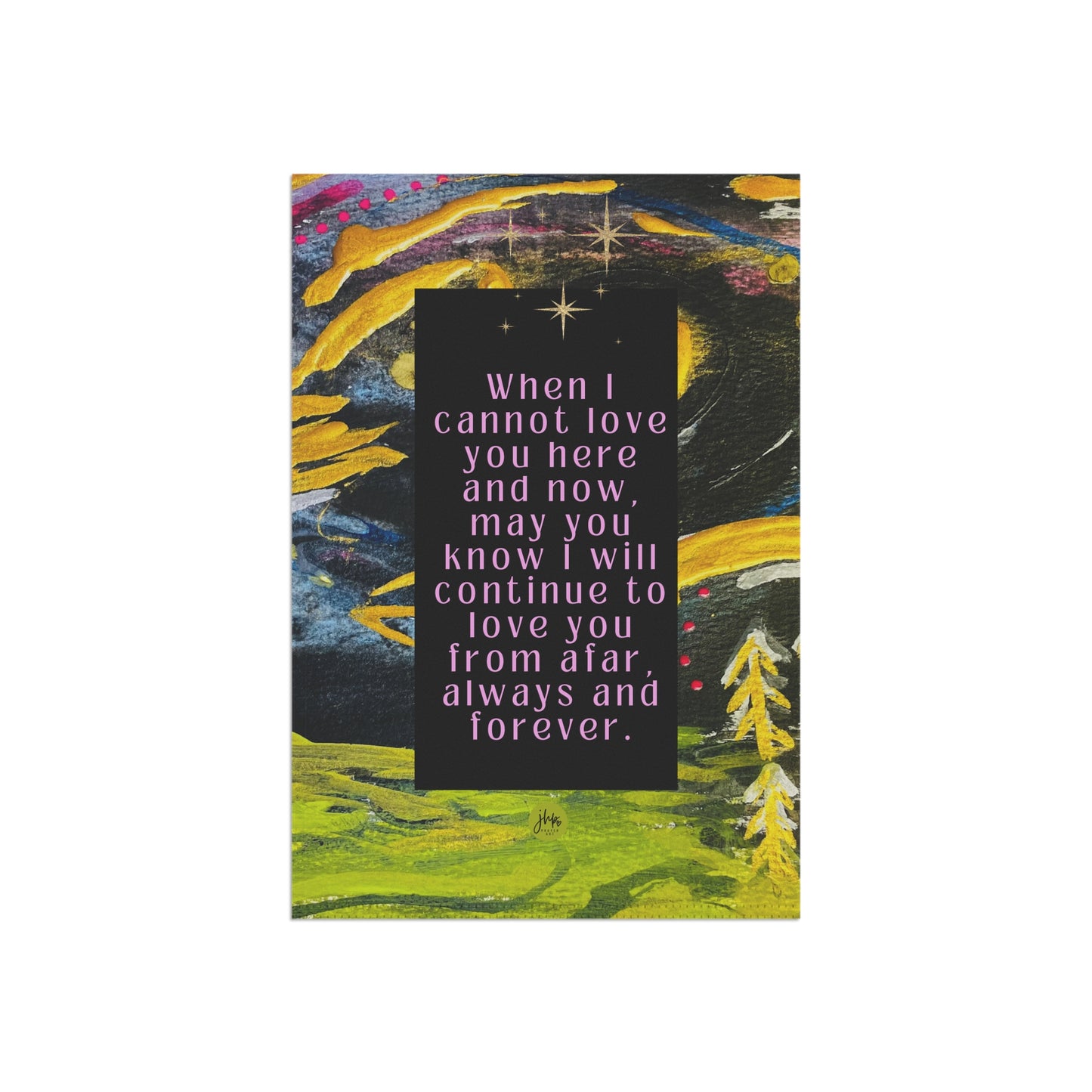 Garden Banner — 'Love You Here From Afar' Memorial Outdoor Flag