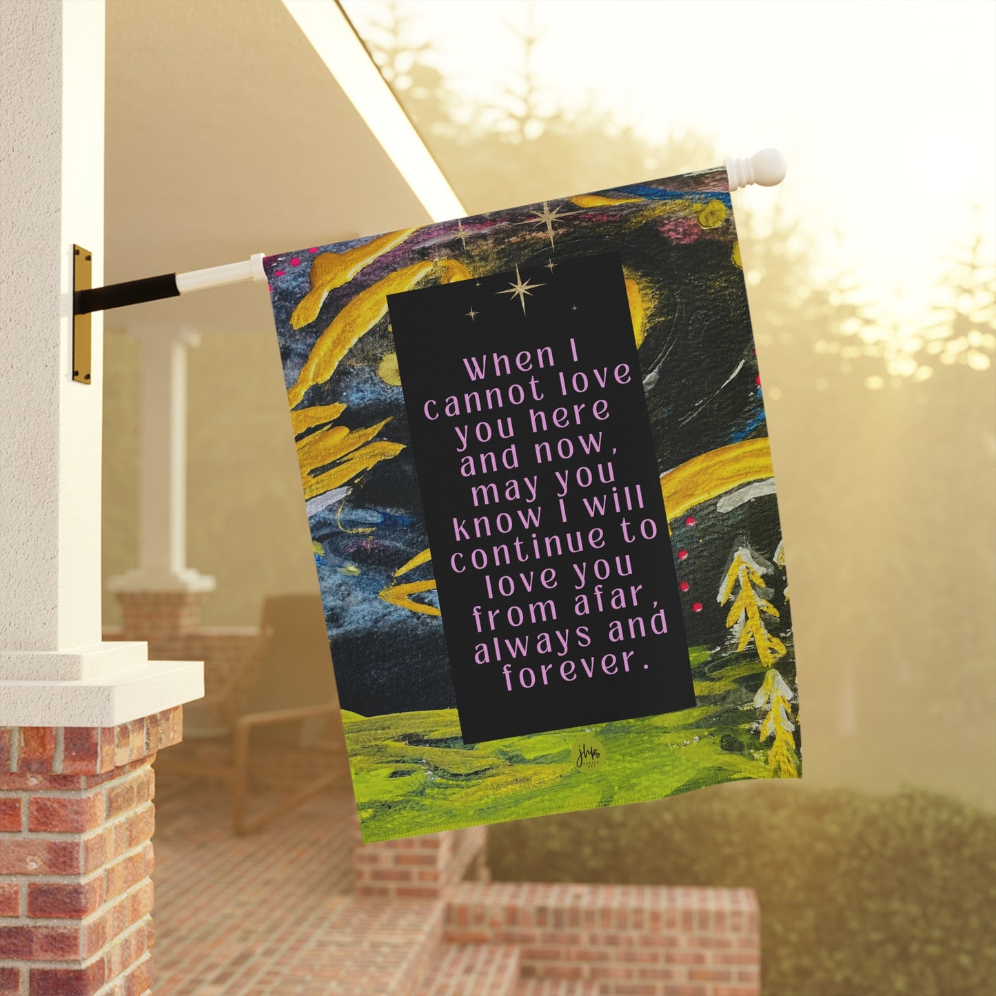 Garden Banner — 'Love You Here From Afar' Memorial Outdoor Flag