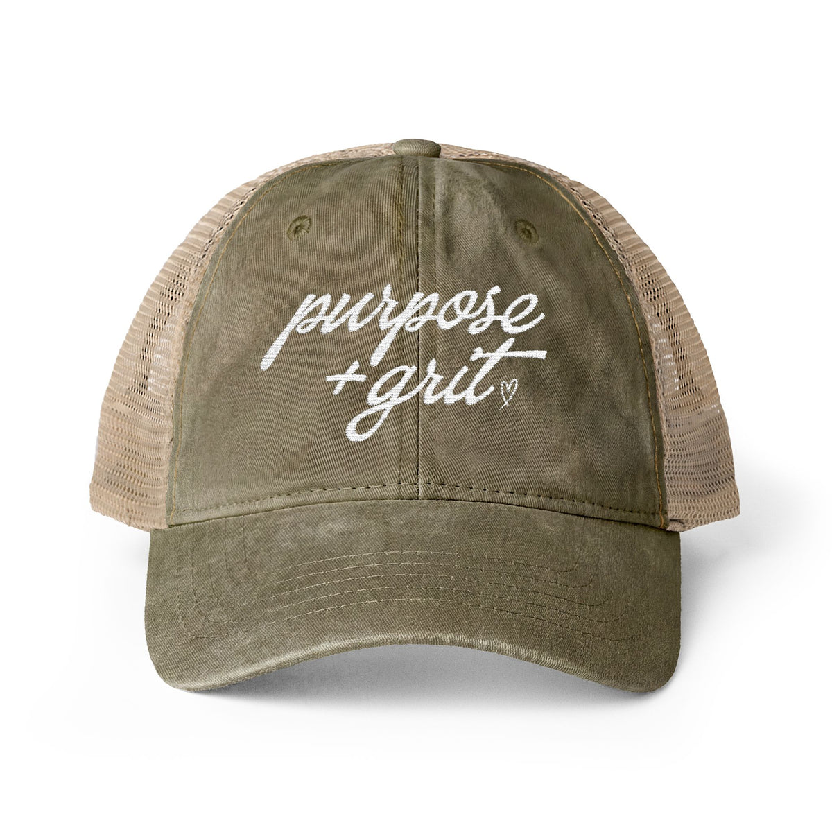 Purpose + Grit Lived-In Mesh-Back Cap