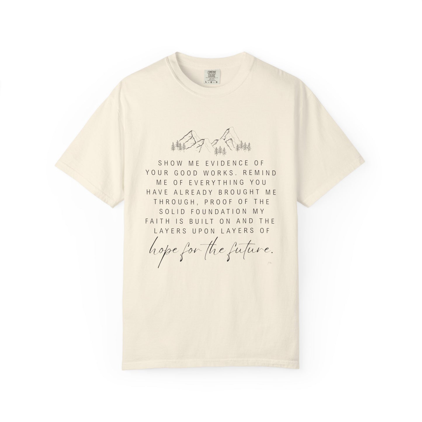 Faith Script T-Shirt — "Layers of Hope" Inspirational Christian Tee
