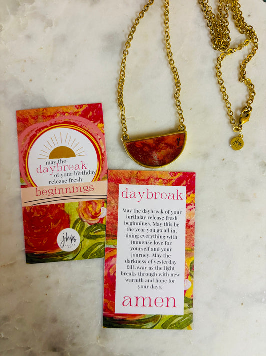 Daybreak, a jhp Prayer Art original Signature necklace