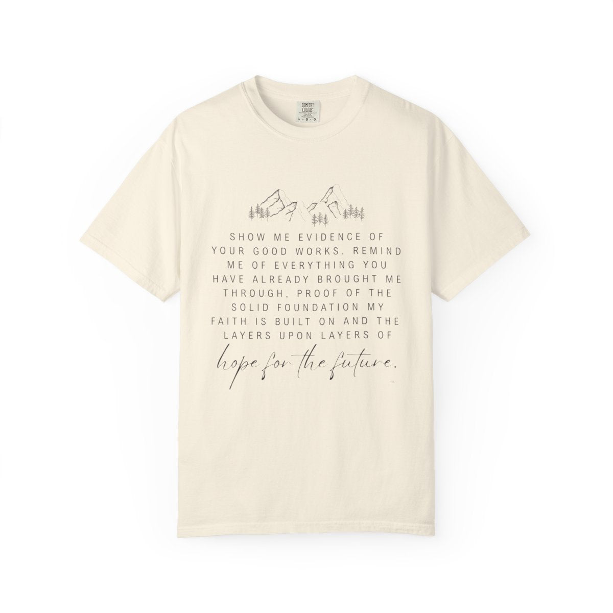 Faith Script T-Shirt — "Layers of Hope" Inspirational Christian Tee