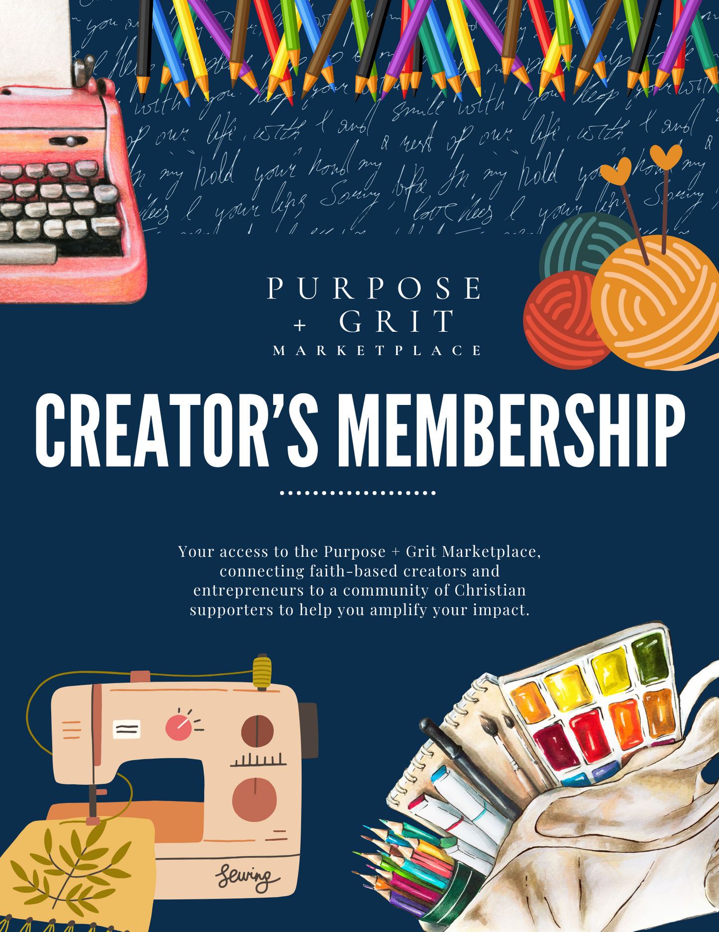 Creator’s Membership for the Purpose + Grit Marketplace