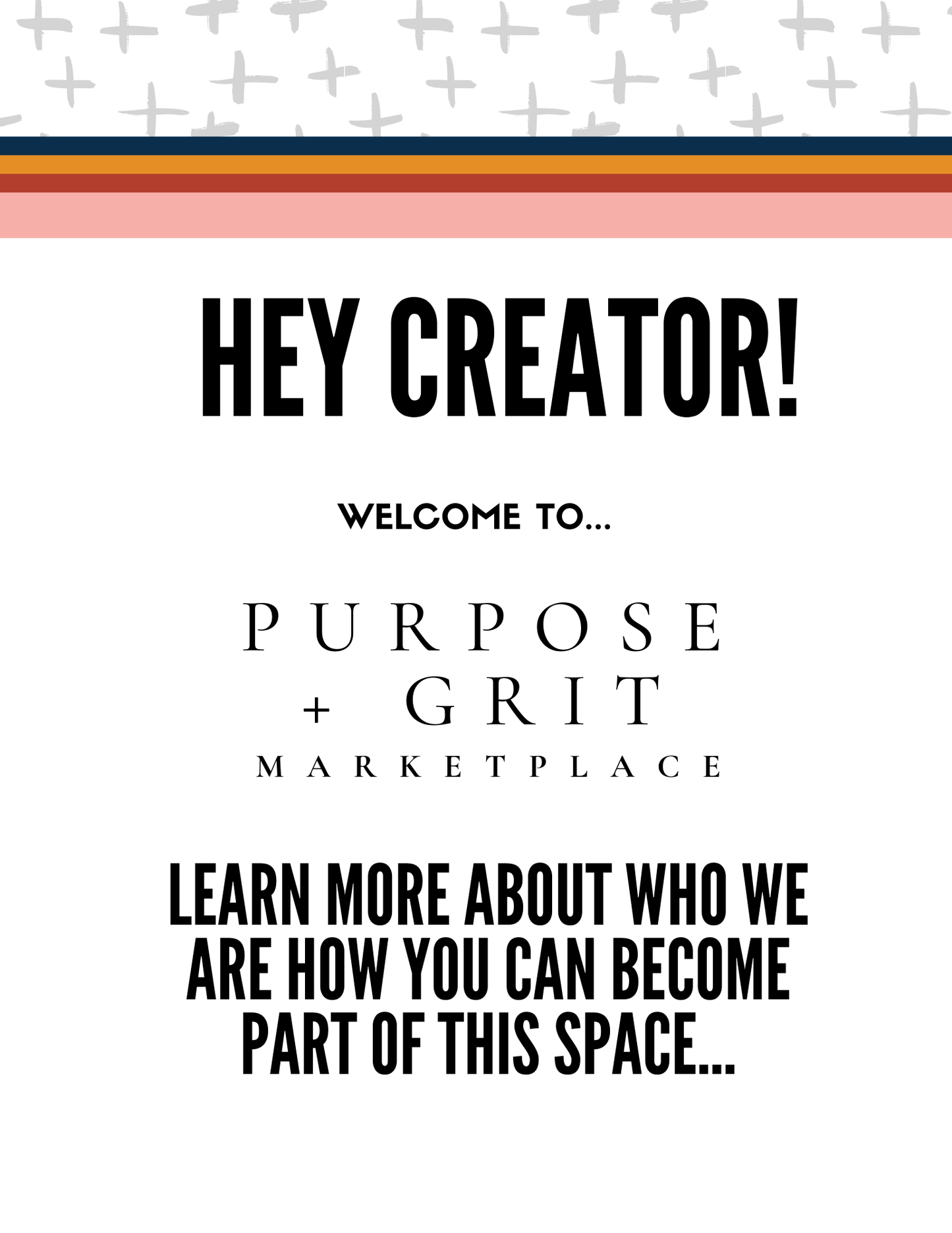 Creator’s Membership for the Purpose + Grit Marketplace