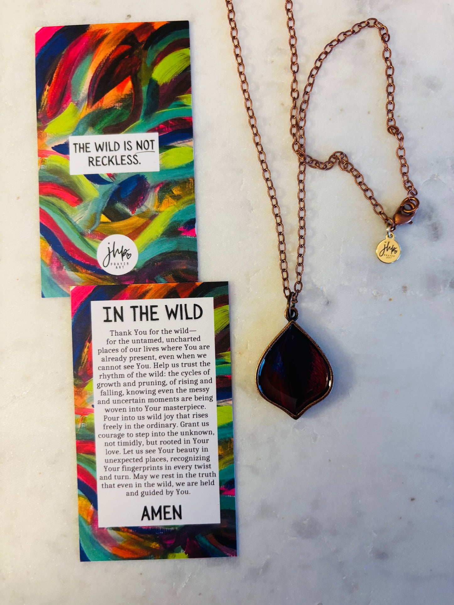 In the Wild, a jhp Prayer Art original Signature Necklace (13)
