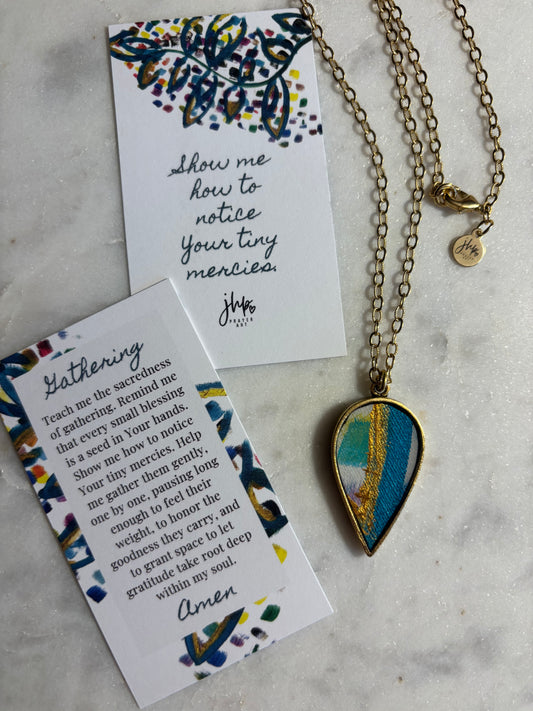 Gathering, a jhp Prayer Art original Signature Necklace (2)