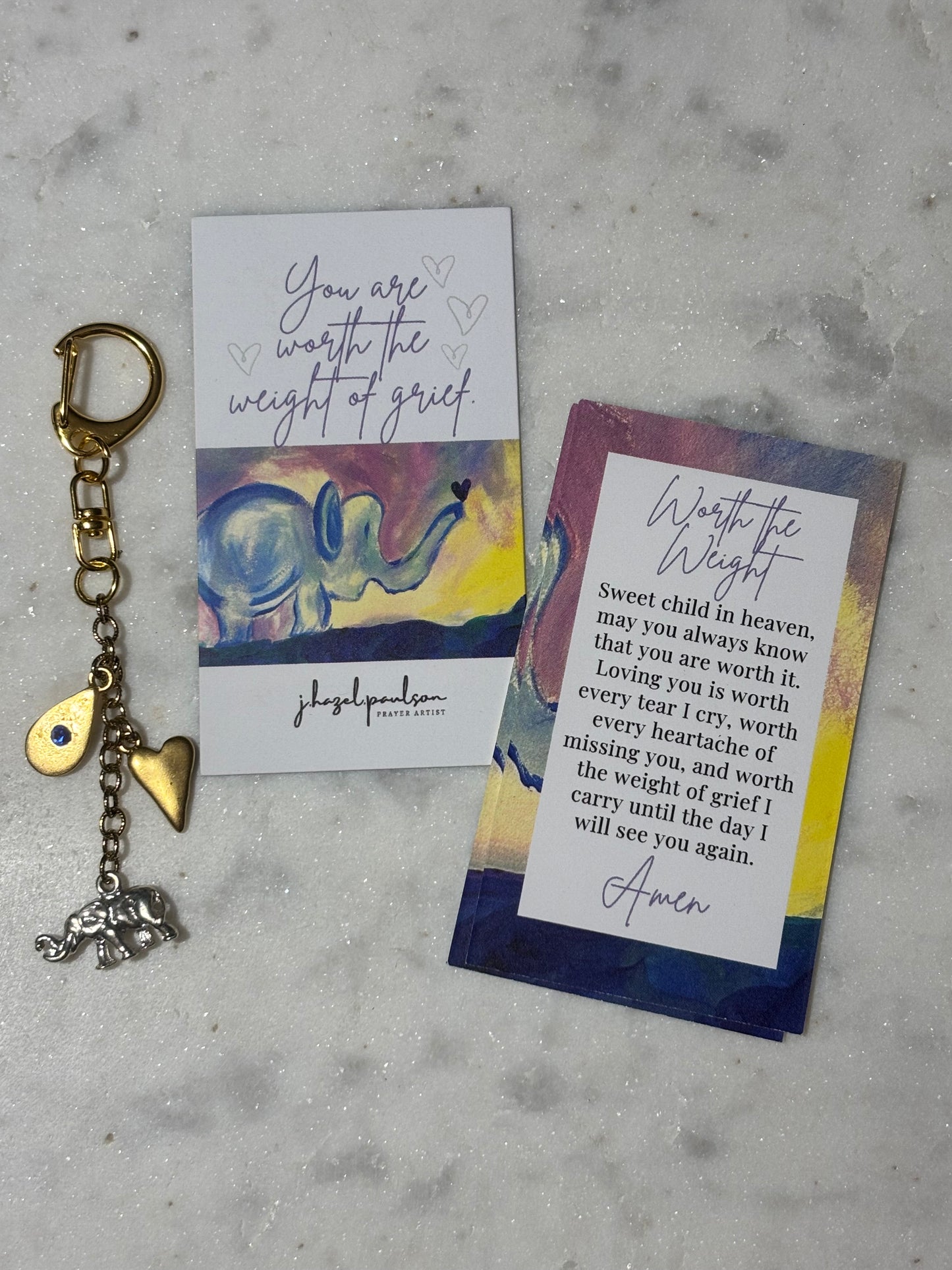 Worth The Weight Keychain / Purse Charm