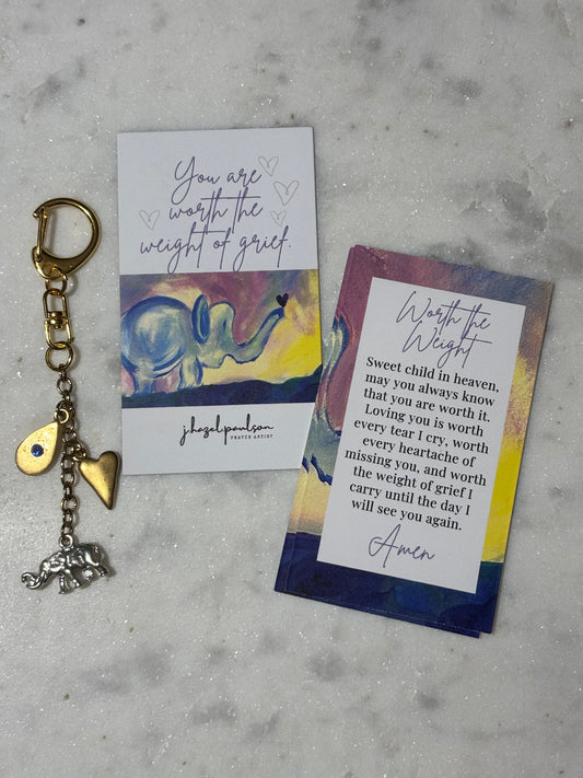 Worth The Weight Keychain / Purse Charm
