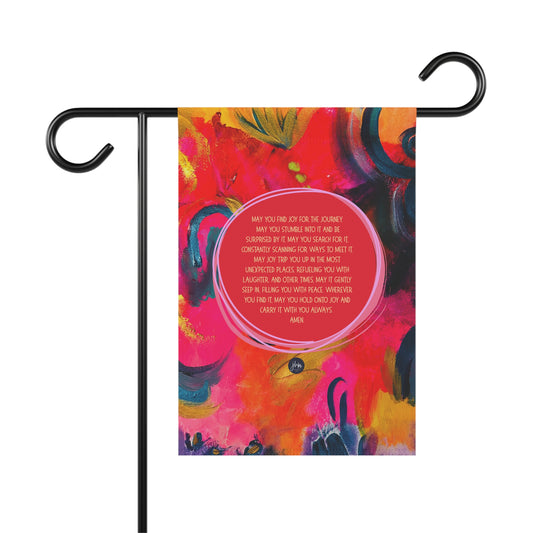 Garden Flag — "Joy for the Journey" Colorful Inspirational Yard Banner