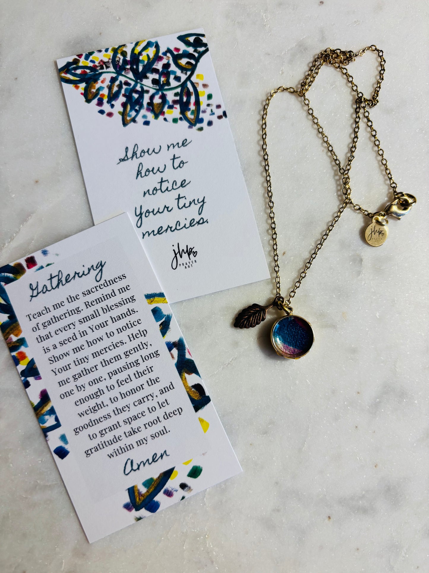 Gathering, a jhp Prayer Art original Signature Necklace (6)