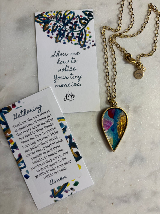 Gathering, a jhp Prayer Art original Signature Necklace (5)